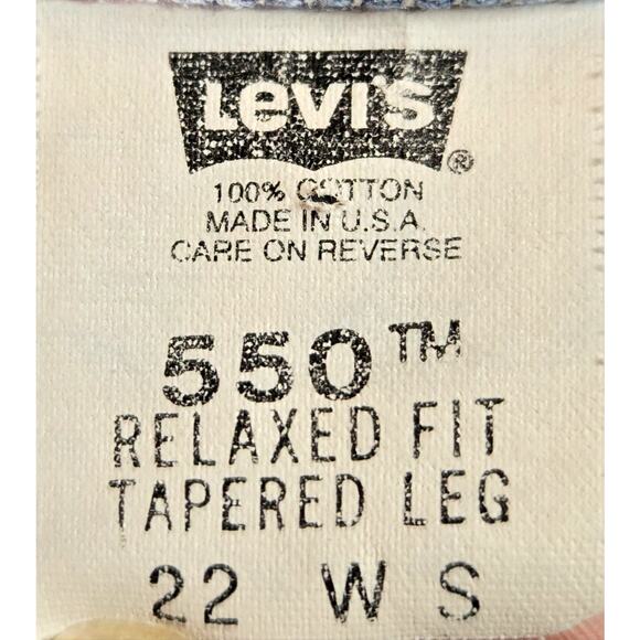 Vintage Levi's 550 Relaxed Fit Tapered Leg Jeans‎ Women's Size 22W Short - Picture 4 of 4
